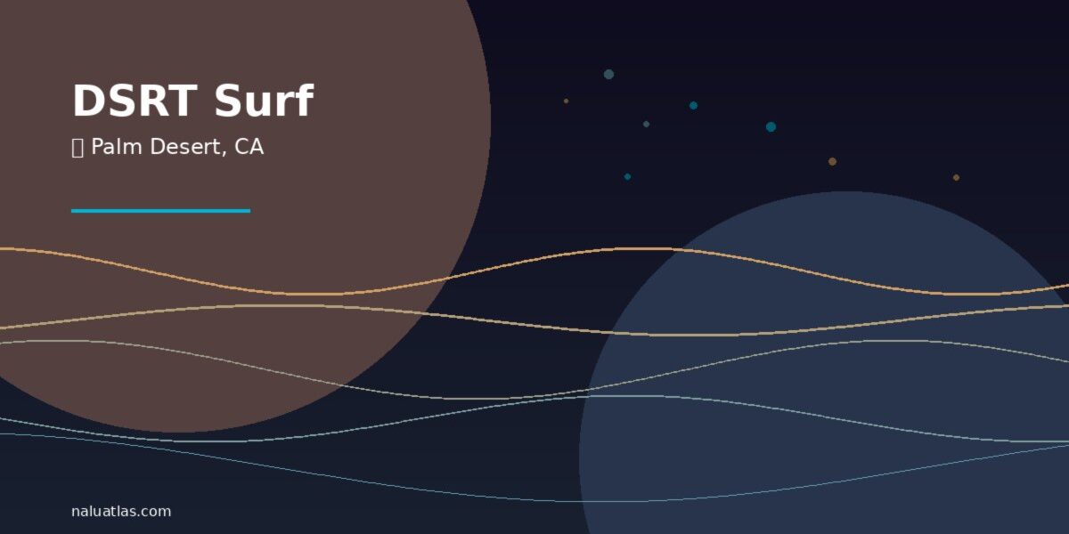 DSRT Surf California - Wave Pool